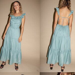 Sea New York Dress – Scalloped Bodice Midi – Size S